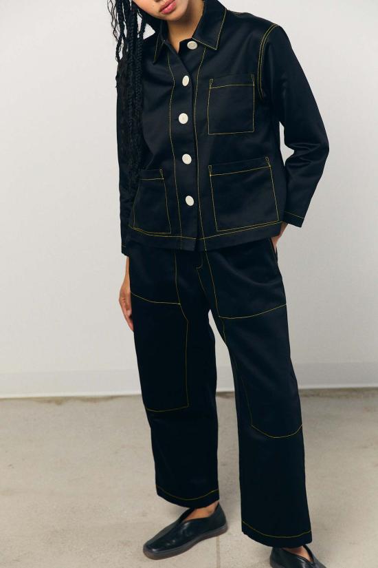  Kas Maria 자켓 새틴 A 라인 셔츠 재킷 - OTHER BRANDS