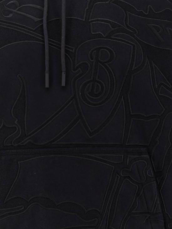  버버리 긴팔 티셔츠 코튼 스웨트셔츠 블랙 - BURBERRY