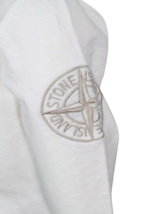  [키즈] 스톤 아일랜드 풀오버 키즈  스웨터 화이트 - STONE ISLAND