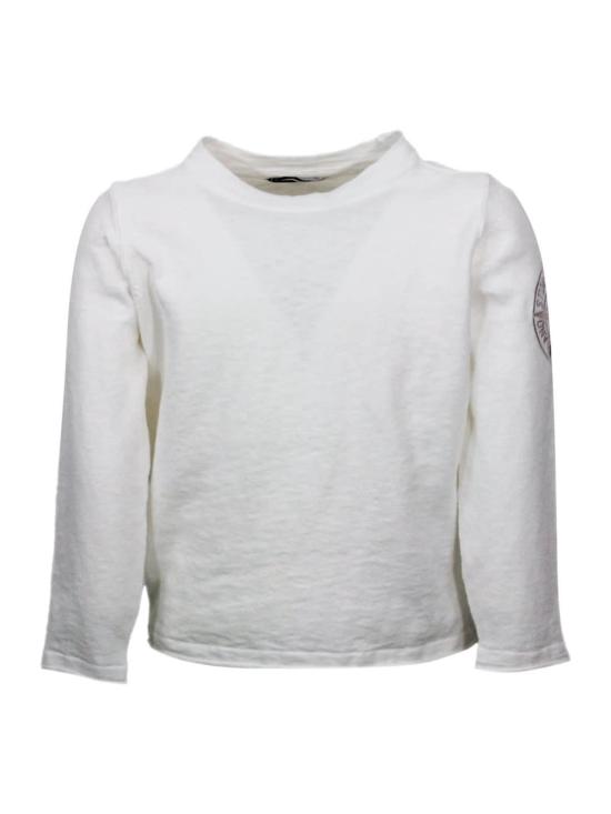  [키즈] 스톤 아일랜드 풀오버 키즈  스웨터 화이트