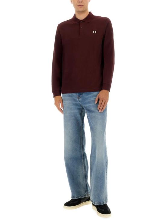  프레드페리 폴로 티셔츠 프레드 페리 코튼 폴로 보르도 - FRED PERRY