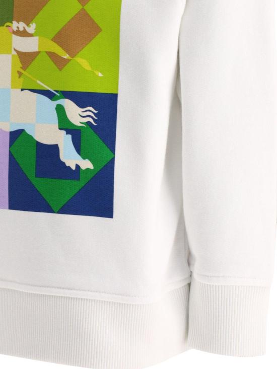  [키즈] 버버리 풀오버 EKD 모티브 크루넥 스웨트셔츠 (화이트) - BURBERRY