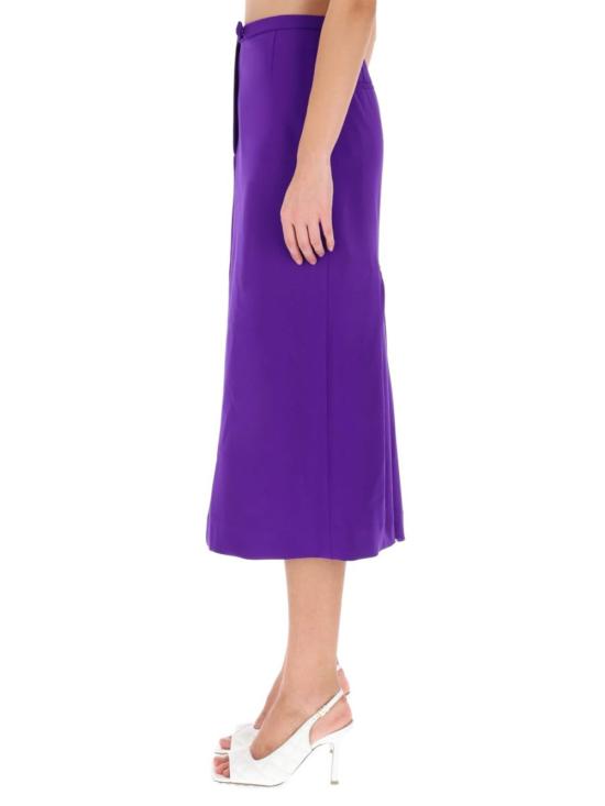  드리스 반 노튼 미디 스커트 Dries Van Noten  Sandora Purple - DRIES VAN NOTEN