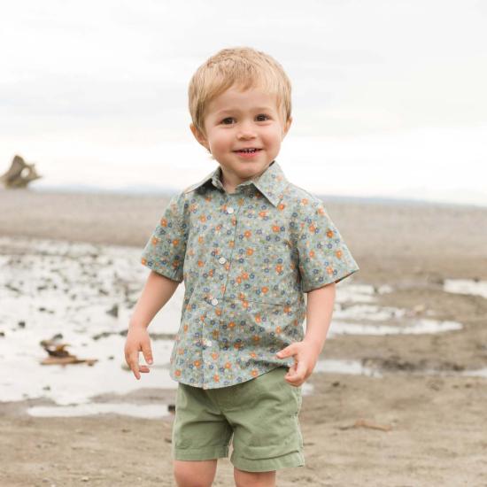  [키즈] Beet World 셔츠 키즈 비트 월드 칼라 셔츠 코티지 플로럴 - BEET WORLD