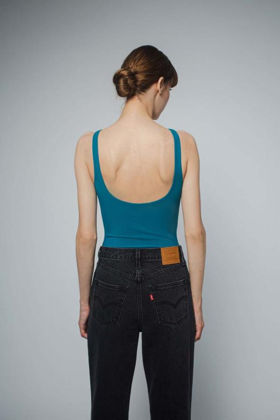  Santicler 바디수트 티셔츠 산티클레르 롤라 탱크 바디수트 딥 오션 - OTHER BRANDS