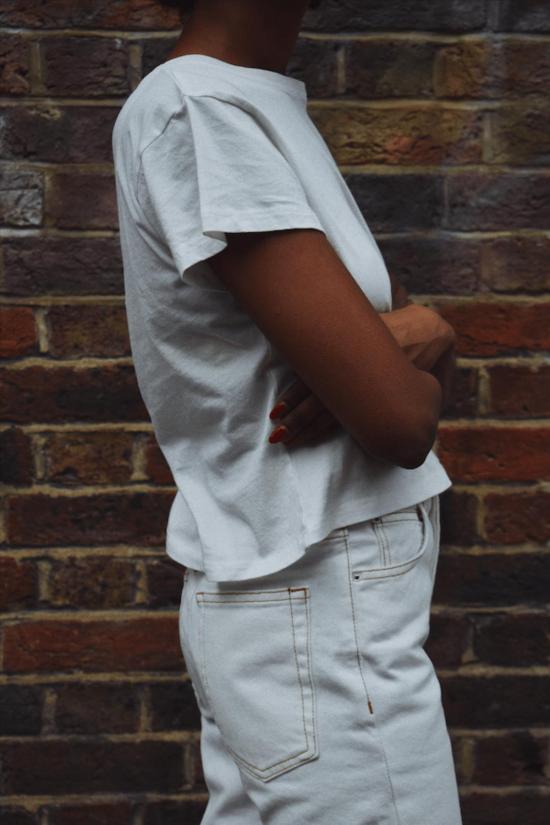  Modern Society 반팔 티셔츠 남녀공용 모던 소사이어티 베벌리 티셔츠 화이트 - OTHER BRANDS