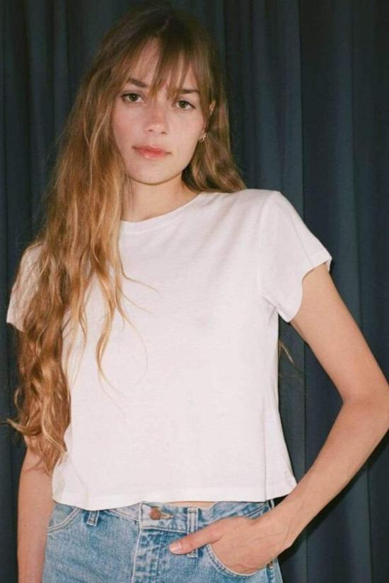  Modern Society 반팔 티셔츠 남녀공용 모던 소사이어티 베벌리 티셔츠 화이트