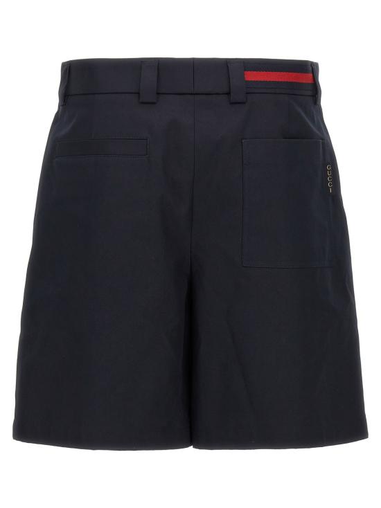  구찌 숏팬츠 웹 테이프 쇼츠 잉크 - GUCCI