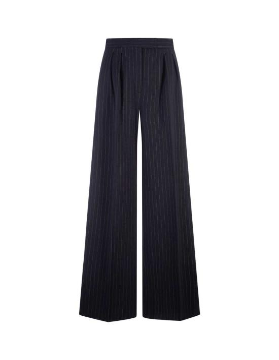  막스마라 스트레이트 팬츠 막스 마라 피로게 블루 팬츠 - MAX MARA