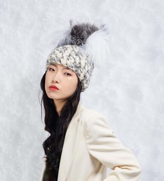  미샤램퍼트 모자 미샤 램퍼트 화이트/그레이 크라운 + 화이트 | 실버 폭스 XL 폼스