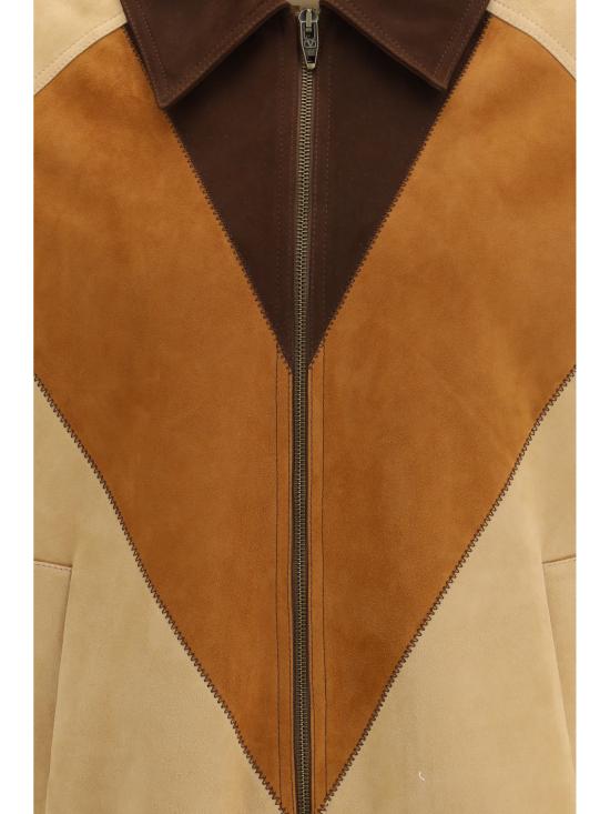 26SS 발렌티노 가라바니 가죽 자켓 8V3NB00VB8J D8X BROWN - VALENTINO GARAVANI