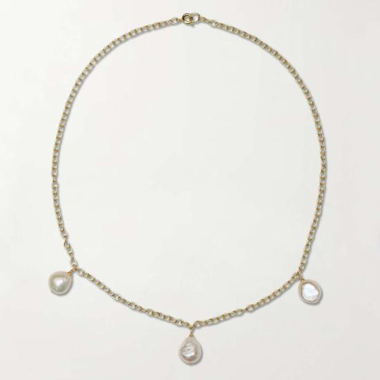  몬세라트 뉴욕 목걸이/팬던트 라스 트레스 페를라스 초커 골드 - MONTSERRAT NEW YORK