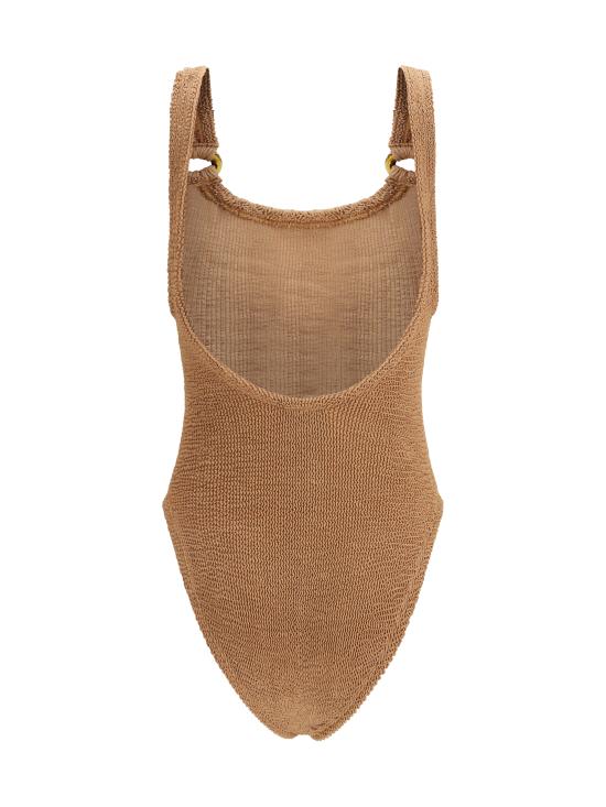 26SS 훈자 지 원피스 수영복 SDOMINOSH METALLICCO BROWN - HUNZA G