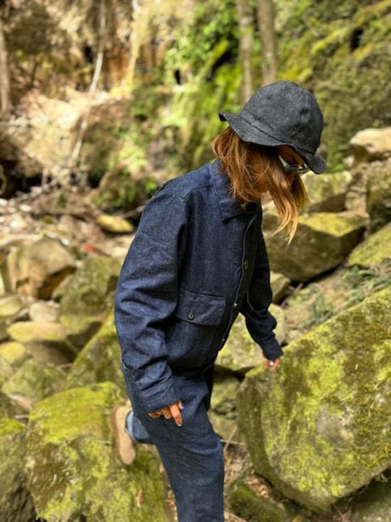  시커 코트 헴프 데님 스튜디오  인디고