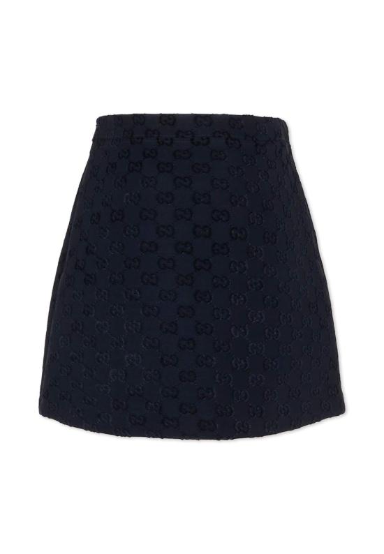  [키즈] 구찌 스커트 GG 모티브 블루 - GUCCI
