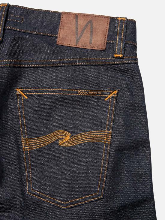  누디진 데님 팬츠 누디 진 그리티 잭슨 13.75 카이하라 드라이 셀비지 진 - NUDIE JEAN
