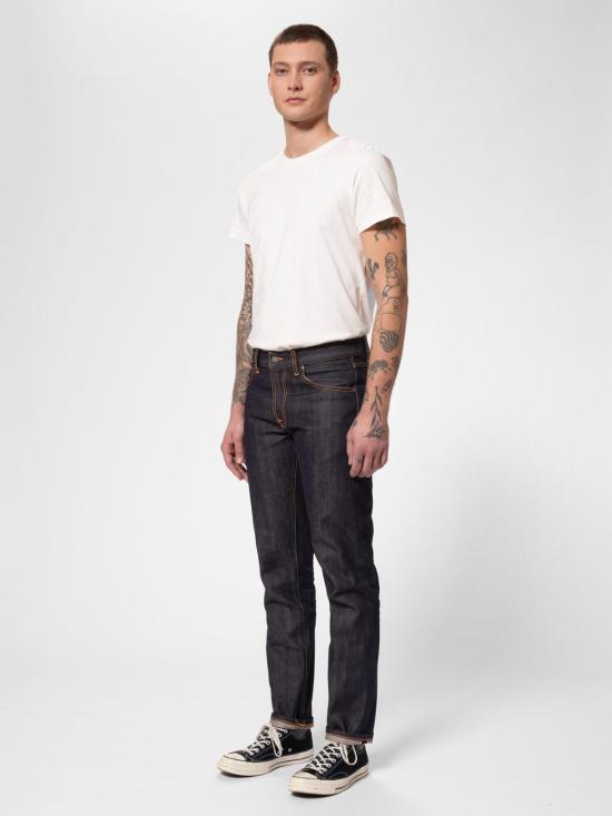  누디진 데님 팬츠 누디 진 그리티 잭슨 13.75 카이하라 드라이 셀비지 진 - NUDIE JEAN