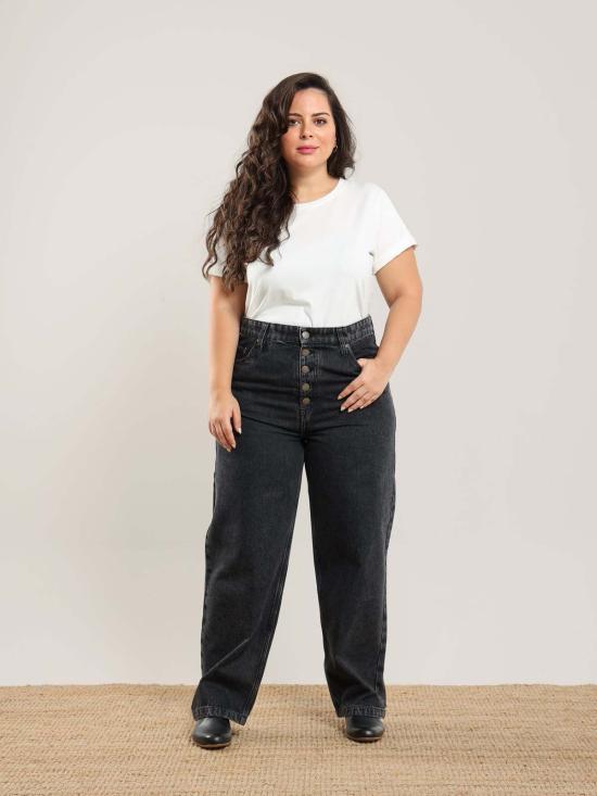  나지라 데님 팬츠 케르미나 진 - NAZEERAH