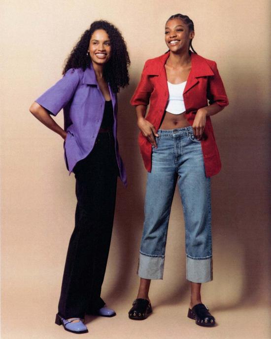  리 뉴욕 블라우스 리 니 사브리나 버튼다운 셔츠 - LEIGH NY