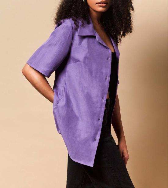  리 뉴욕 블라우스 리 니 사브리나 버튼다운 셔츠