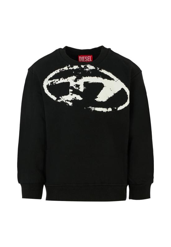  [키즈] 디젤 풀오버 키즈 스웨트셔츠 블랙
