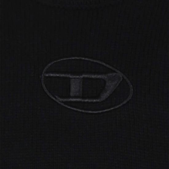  [키즈] 디젤 풀오버 키즈 크롭 스웨터 블랙 - DIESEL