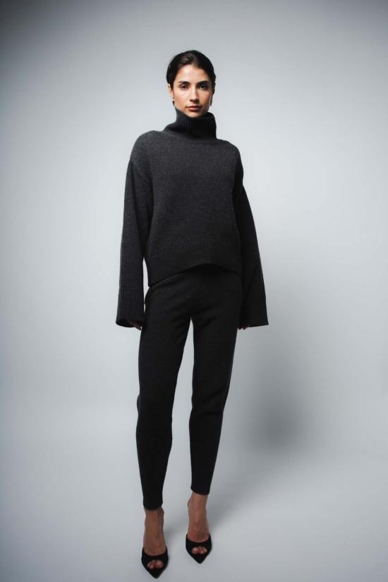  Santicler 스트레이트 팬츠 산티클러 애디슨 캐시미어 트랙 팬츠 앤트러사이트