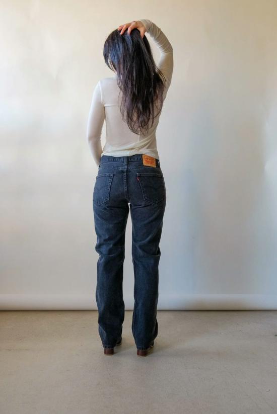  리바이스 데님 팬츠 505 블랙 진 - LEVI'S