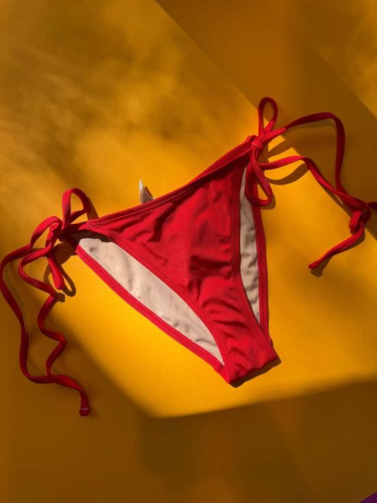  NU SWIM 비키니 수영복 누 스윔 타이 사이드 비키니 하의 랍스터 - OTHER BRANDS