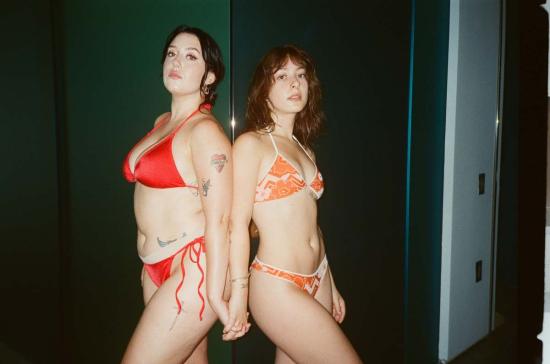  NU SWIM 비키니 수영복 누 스윔 타이 사이드 비키니 하의 랍스터 - OTHER BRANDS