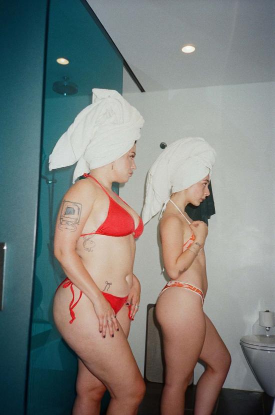  NU SWIM 비키니 수영복 누 스윔 타이 사이드 비키니 하의 랍스터 - OTHER BRANDS