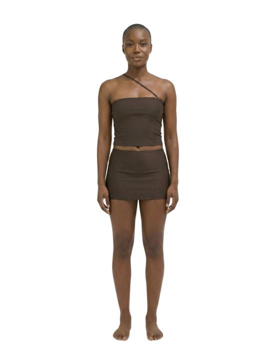  하우스라벨 숏 스커트 Ha 014 마이크로 미니 스커트 아라비카 - HAUSLABEL