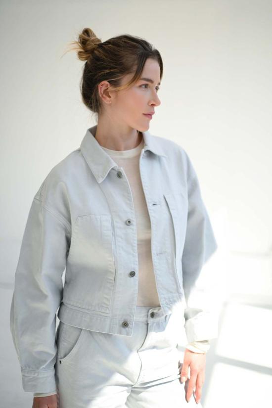  사야카 다비스 뉴욕 데님 자켓 사야카 데이비스 뉴욕 크롭 재킷 - SAYAKA DAVIS NEW YORK