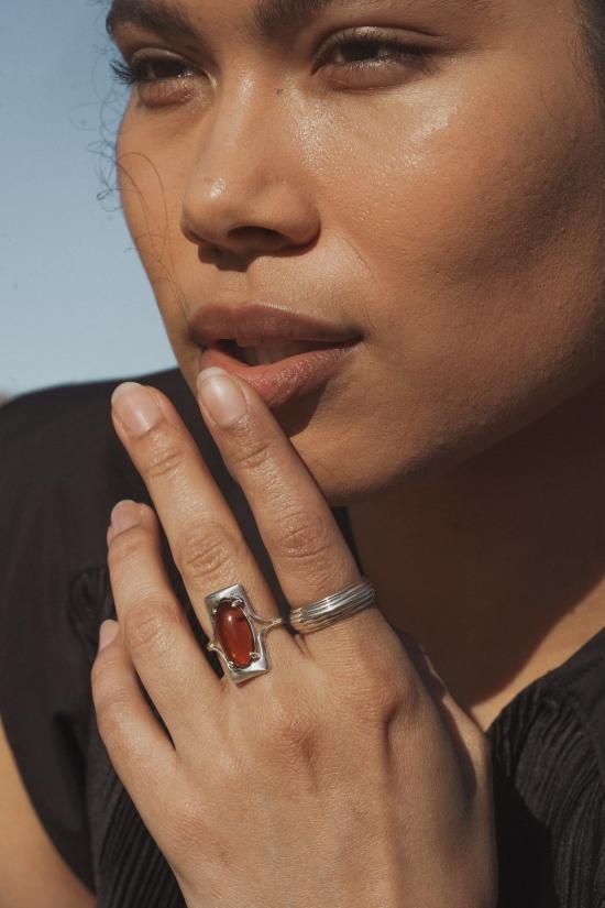  린지 루이스 반지 킴볼 실버