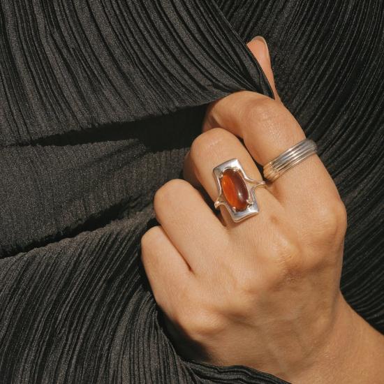  린지 루이스 반지 킴볼 실버 - LINDSAY LEWIS