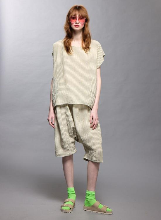  메그 블라우스 서클 포켓 탑 - MEG