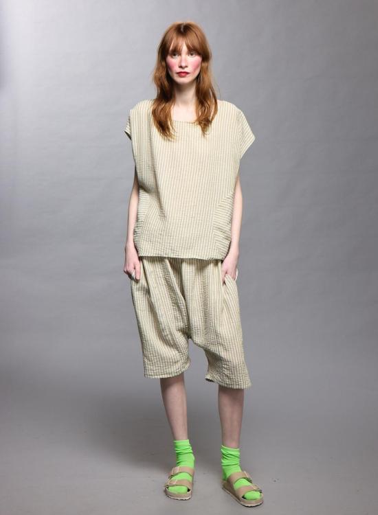  메그 블라우스 서클 포켓 탑 - MEG