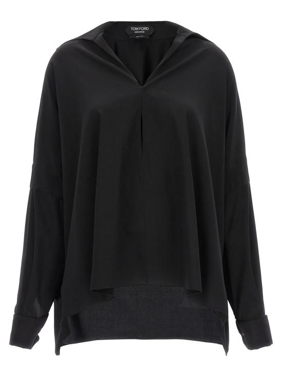  톰포드 긴팔 셔츠 톰 포드 크레이프 드 신  블랙