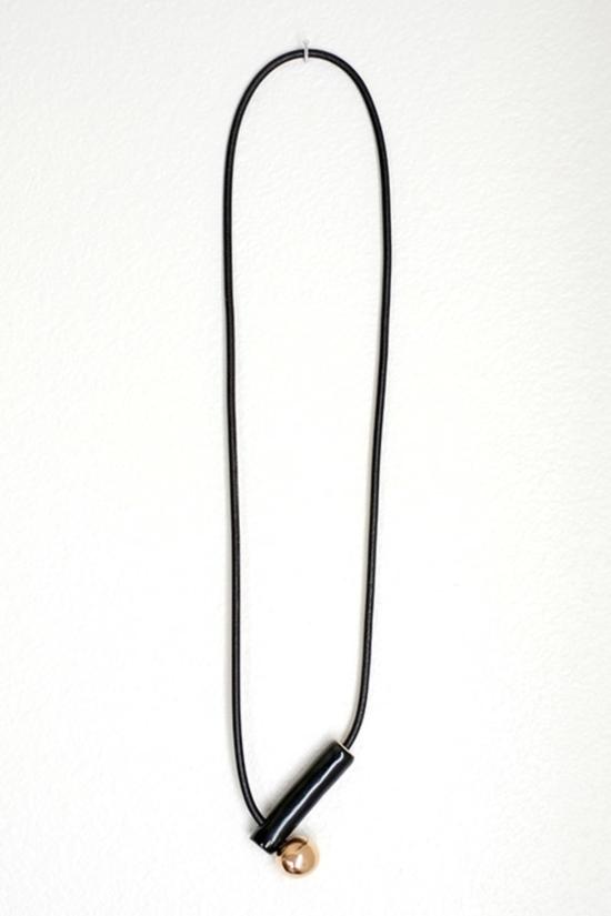  주주메이드 목걸이/팬던트 파이프 목걸이 블랙 - JUJUMADE