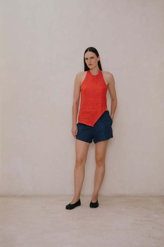  at Dawn. 숏팬츠 새벽에. 클래식 쇼트 블루 스트라이프/두부 - OTHER BRANDS