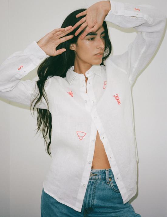  Modern Society 셔츠 모던 소사이어티 어번던스 린넨 셔츠 아이보리 - MODERN SOCIETY