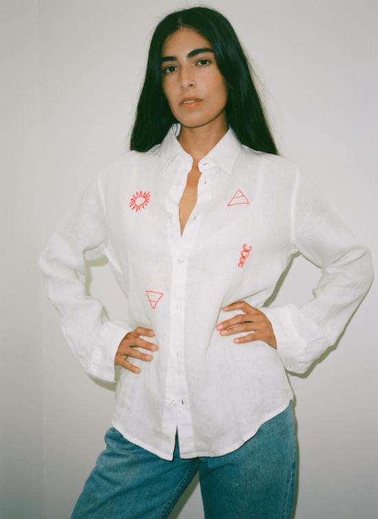  Modern Society 셔츠 모던 소사이어티 어번던스 린넨 셔츠 아이보리