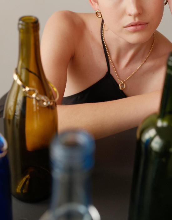  클레드 목걸이/팬던트 코어 볼 체인 루프 목걸이 - CLED