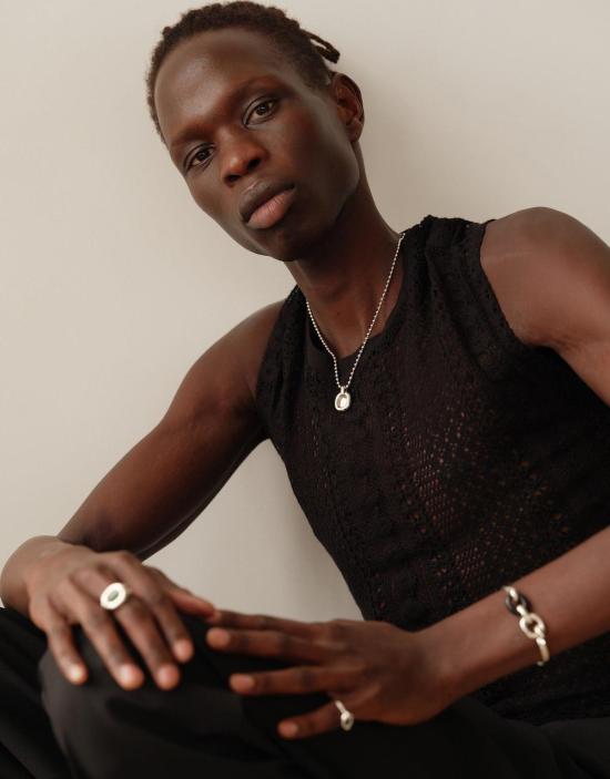  클레드 목걸이/팬던트 코어 볼 체인 루프 목걸이 - CLED