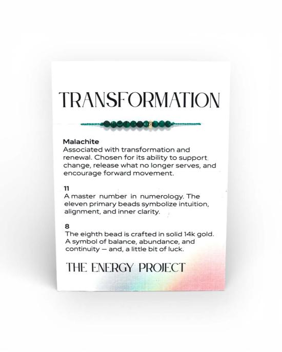  C. GRASSI 팔찌 C. Grassi 에너지 프로젝트 변환 , 말라카이트/14K 금 구슬 - OTHER BRANDS