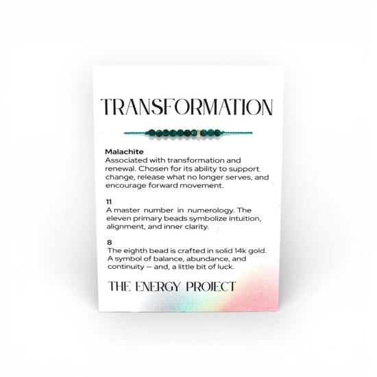  C. GRASSI 팔찌 C. Grassi 에너지 프로젝트 변환 , 말라카이트/14K 금 구슬 - OTHER BRANDS