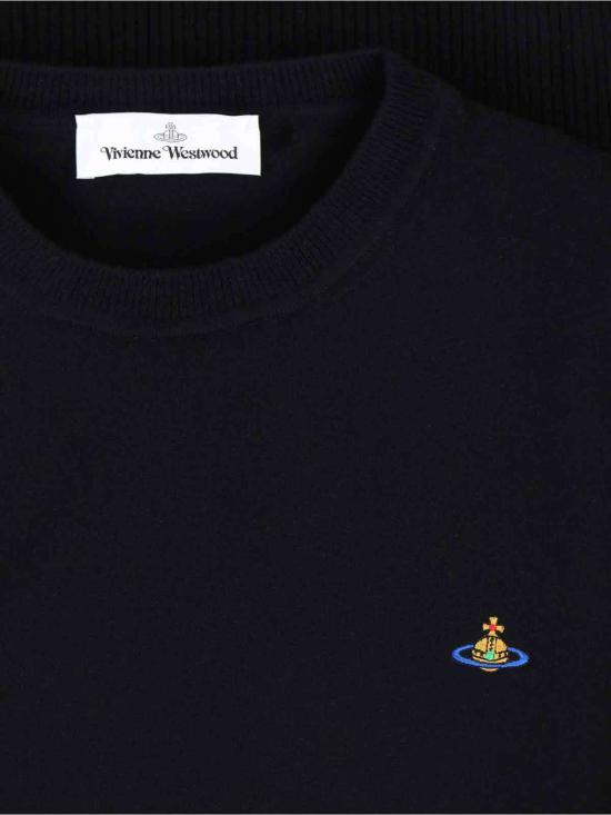  비비안웨스트우드 스웨터 비비안 웨스트우드 크루넥 풀오버  블랙 - VIVIENNE WESTWOOD