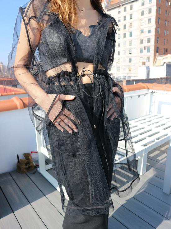  Longshaw ward 자켓 롱쇼 워드 네트 파카 블랙 - OTHER BRANDS