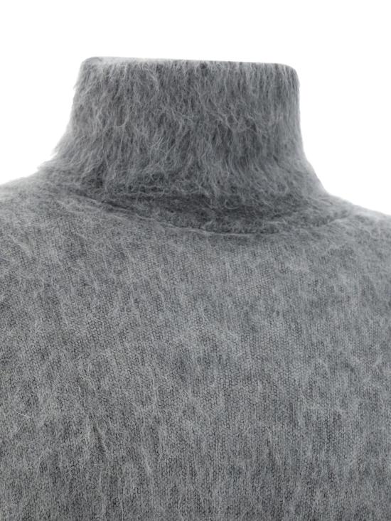  생로랑 터틀넥 스웨터 그레이 신 - SAINT LAURENT