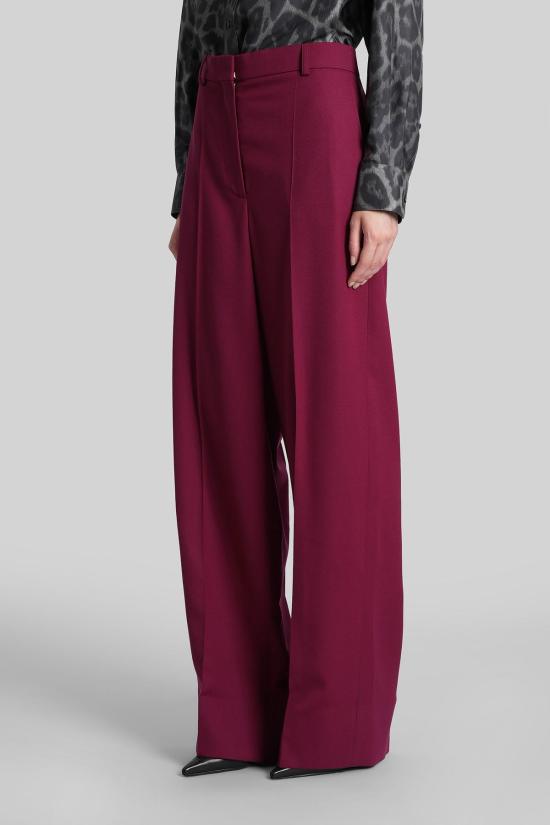  스텔라 맥카트니 스트레이트 팬츠 스텔라 매카트니  버건디 울 버건디 - STELLA MCCARTNEY